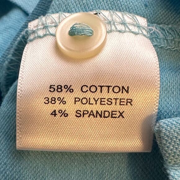 Peter Millar Pacific Blue Short‎ Sleeve Golf Polo in Size Large - Picture 3 of 6